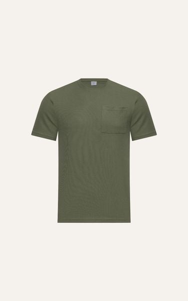  ÁO THUN NAM T663-REGULAR FIT RÊU LỢT CÓ TÚI 