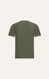 ÁO THUN NAM T663-REGULAR FIT RÊU LỢT CÓ TÚI 