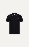  POLO NAM 8875-ĐEN CHỈ XÁM CỔ 