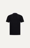  POLO NAM 8875-ĐEN CHỈ XÁM CỔ 