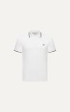  POLO NAM 8875-TRẮNG CHỈ ĐEN CỔ 