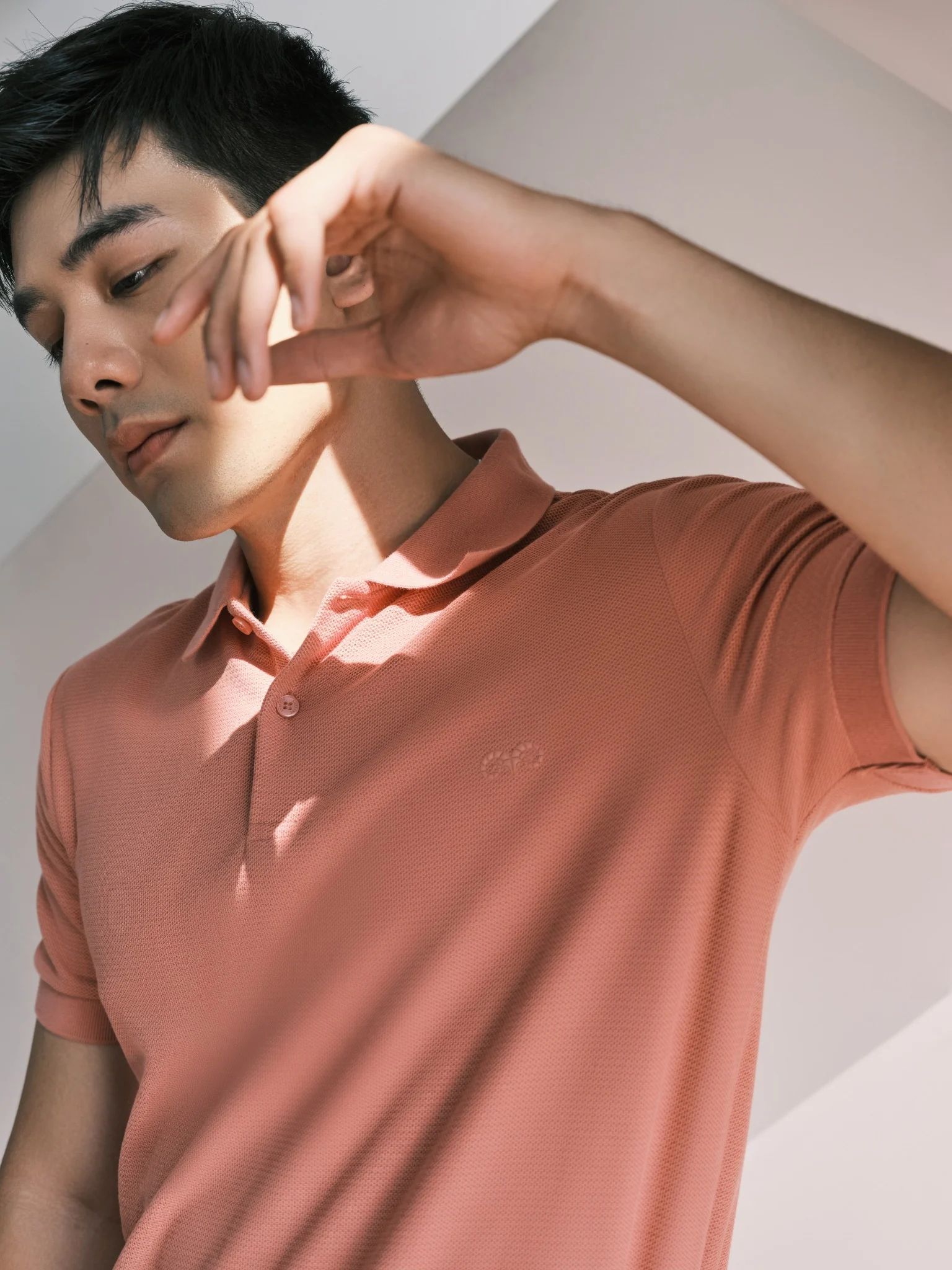  POLO NAM 3302-HỒNG DÂU 0853 