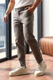  QUẦN KAKI NAM F001-SLIM FIT XÁM ĐẬM DG6 