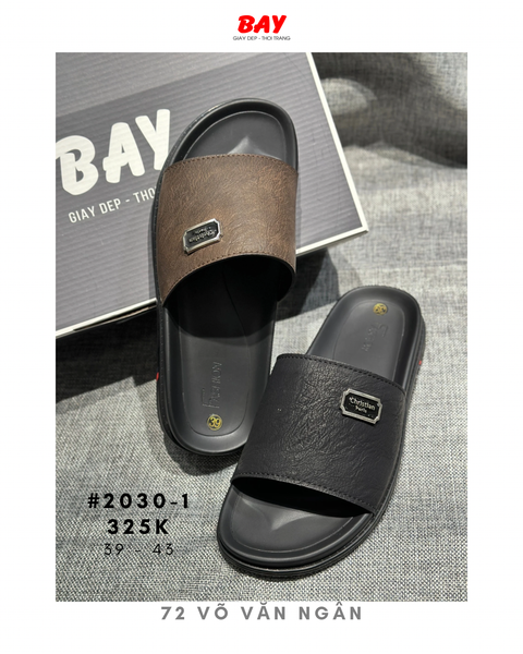  DÉP NAM 2030-1 - BẢN NGANG, DA PU, ĐẾ CAO SU 