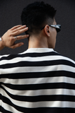  ÁO THUN NAM HT01-LOOSE FIT KEM LỢT SỌC ĐEN 