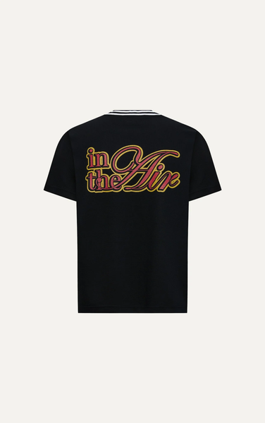  ÁO THUN NAM CỔ TIM HT04-LOOSE FIT ĐEN 