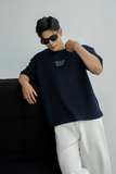  ÁO THUN NAM HT07-LOOSE FIT XANH ĐEN 