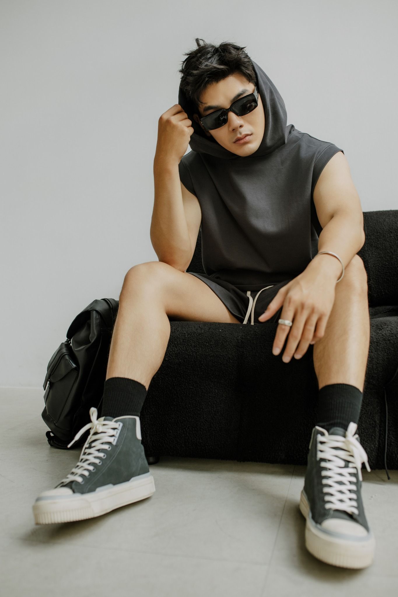  ÁO THUN NAM TA25- LOOSE FIT TANK TOP XÁM G 