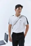  POLO NAM 8876-CỔ TRẮNG TAY ĐEN 