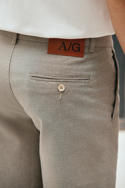  SHORT NAM L511-SLIM FIT KEM XÁM 