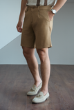  SHORT NAM L513 XẾP PLI-REGULAR FIT BÒ BR 
