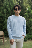  ÁO THUN NAM DỆT KIM TAY DÀI N603-REGULAR FIT BIỂN 