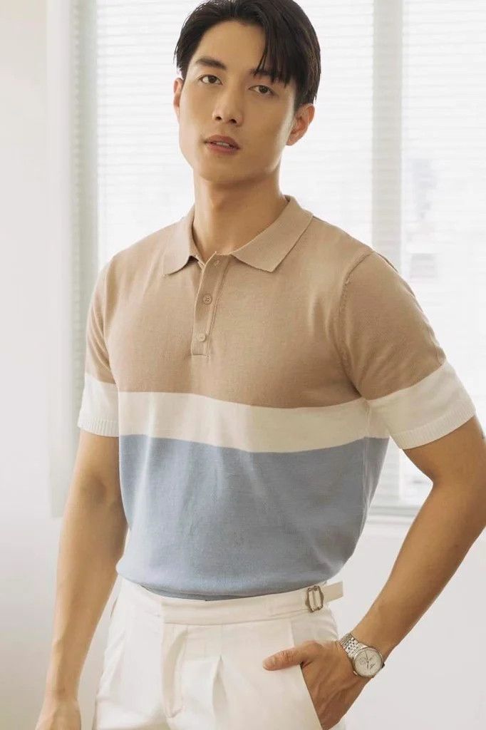  POLO NAM DỆT KIM N704-REGULAR FIT CỔ KEM F BIỂN 