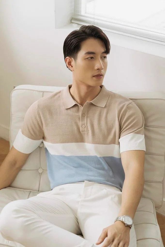  POLO NAM DỆT KIM N704-REGULAR FIT CỔ KEM F BIỂN 