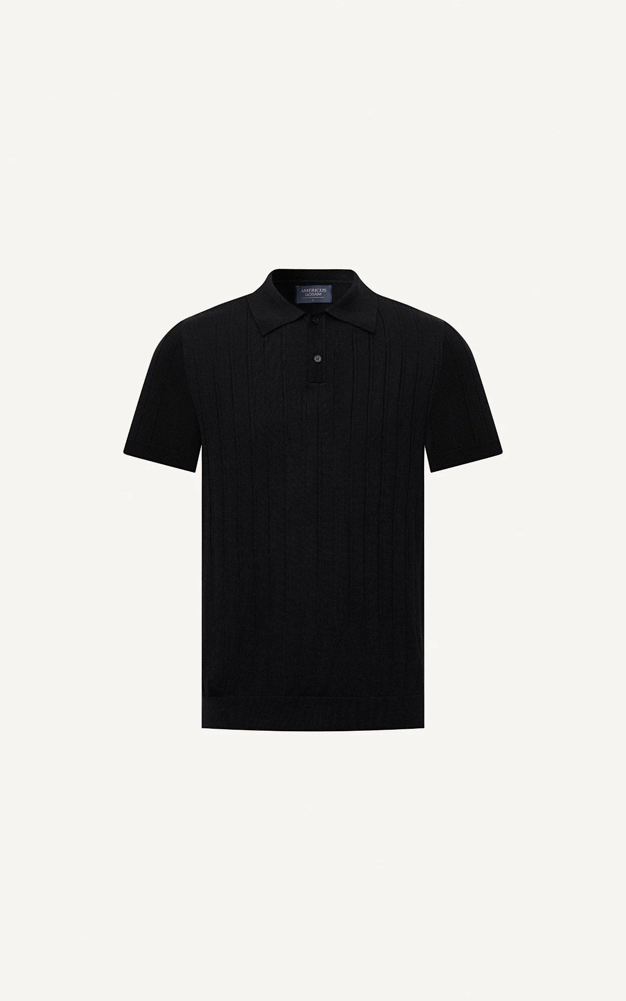  POLO NAM DỆT KIM N717-REGULAR FIT ĐEN 