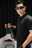  POLO NAM DỆT KIM N717-REGULAR FIT ĐEN 