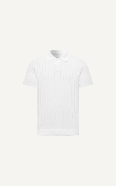  POLO NAM DỆT KIM N717-REGULAR FIT TRẮNG 