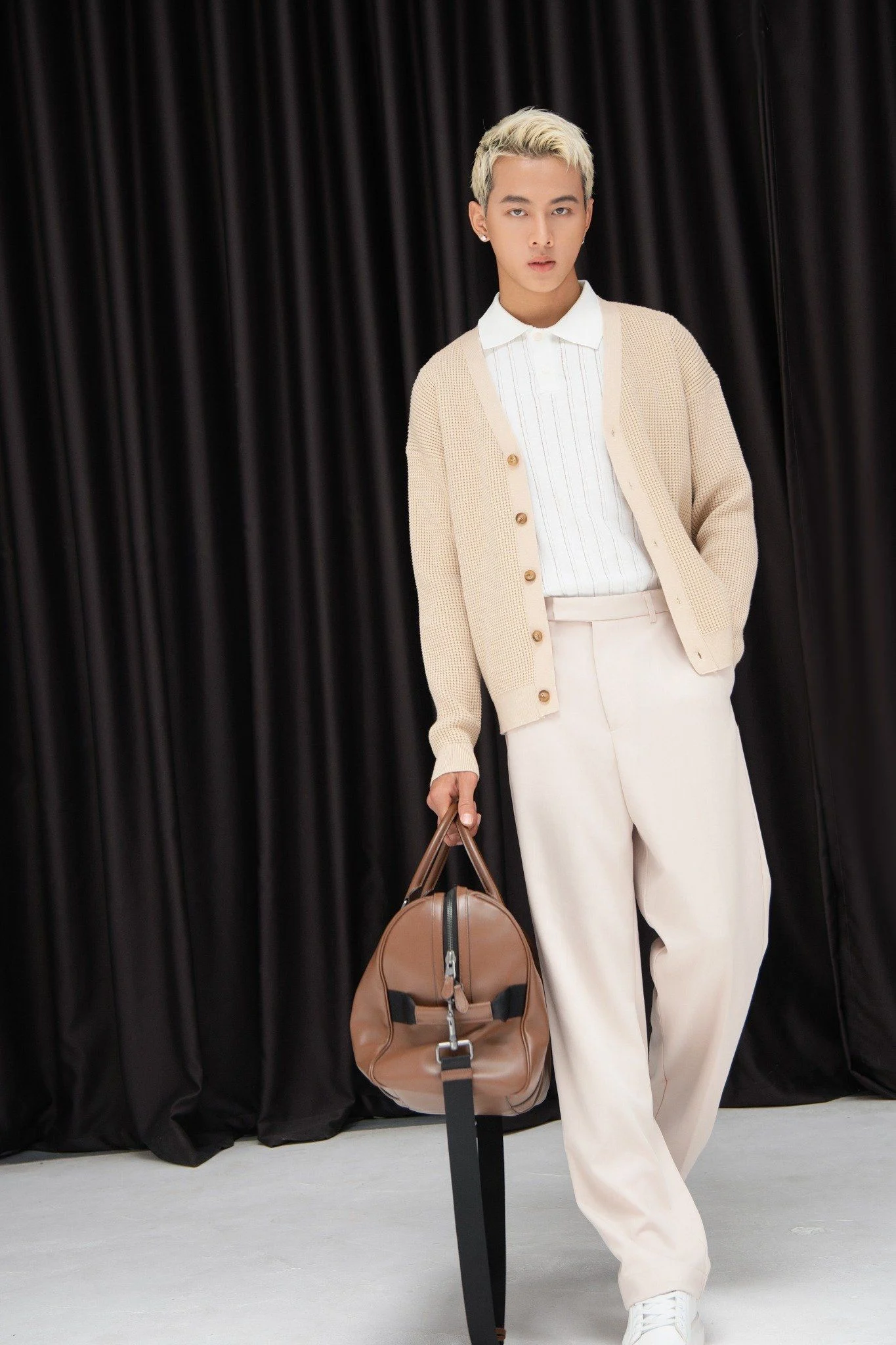  POLO NAM DỆT KIM N717-REGULAR FIT TRẮNG 