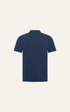  POLO NAM DỆT KIM N717-REGULAR FIT XANH ĐEN 