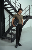  POLO NAM DỆT KIM N725-REGULAR FIT RÊU CỔ RÊU 