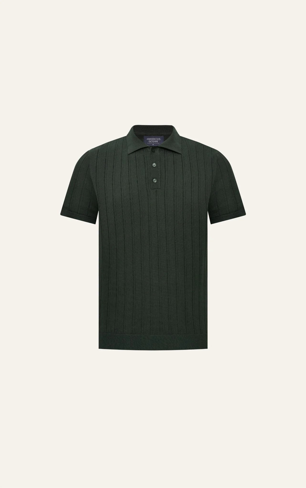  POLO NAM DỆT KIM N727-REGULAR FIT RÊU 