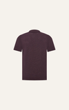  POLO NAM DỆT KIM N729-REGULAR FIT ĐỎ ĐÔ SỌC ĐEN 