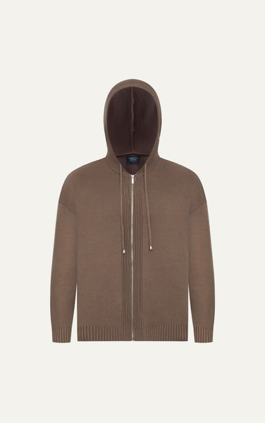  KHOÁC NAM DỆT KIM N731-REGULAR FIT NÂU 