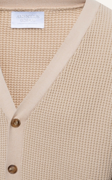  KHOÁC NAM DỆT KIM N733-REGULAR FIT NÂU 