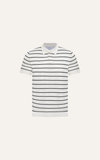  POLO NAM DỆT KIM N735-REGULAR FIT TRẮNG ĐEN 