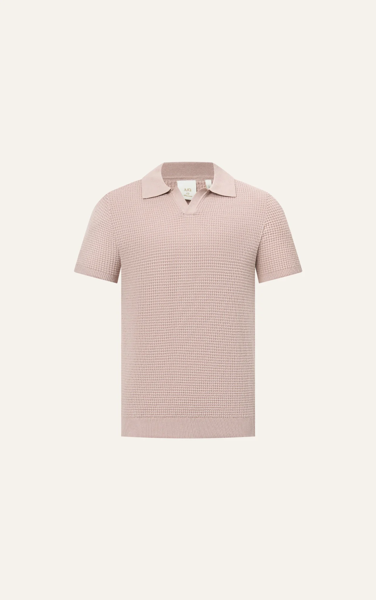 POLO NAM DỆT KIM N739-REGULAR FIT HỒNG 