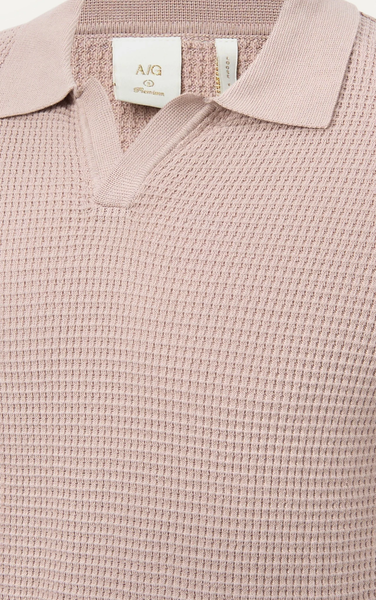  POLO NAM DỆT KIM N739-REGULAR FIT HỒNG 