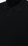  POLO NAM DỆT KIM N741-REGULAR FIT ĐEN 