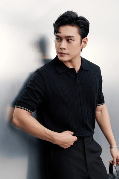  POLO NAM DỆT KIM N741-REGULAR FIT ĐEN 