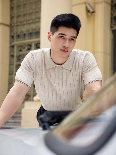  POLO NAM DỆT KIM N741-REGULAR FIT KEM 