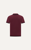  POLO NAM DỆT KIM N753-REGULAR FIT ĐỎ ĐÔ VIỀN ĐEN 