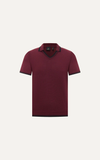  POLO NAM DỆT KIM N753-REGULAR FIT ĐỎ ĐÔ VIỀN ĐEN 