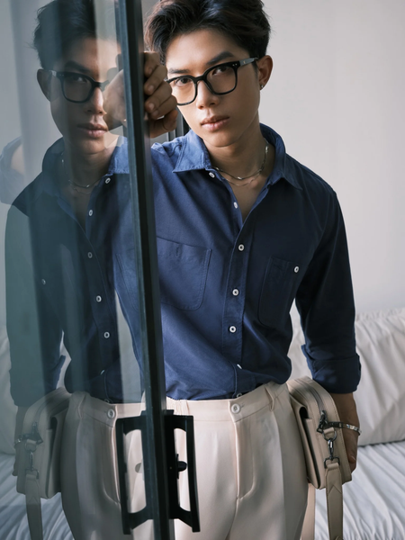  SOMI NAM P016-REGULAR FIT XANH ĐEN 