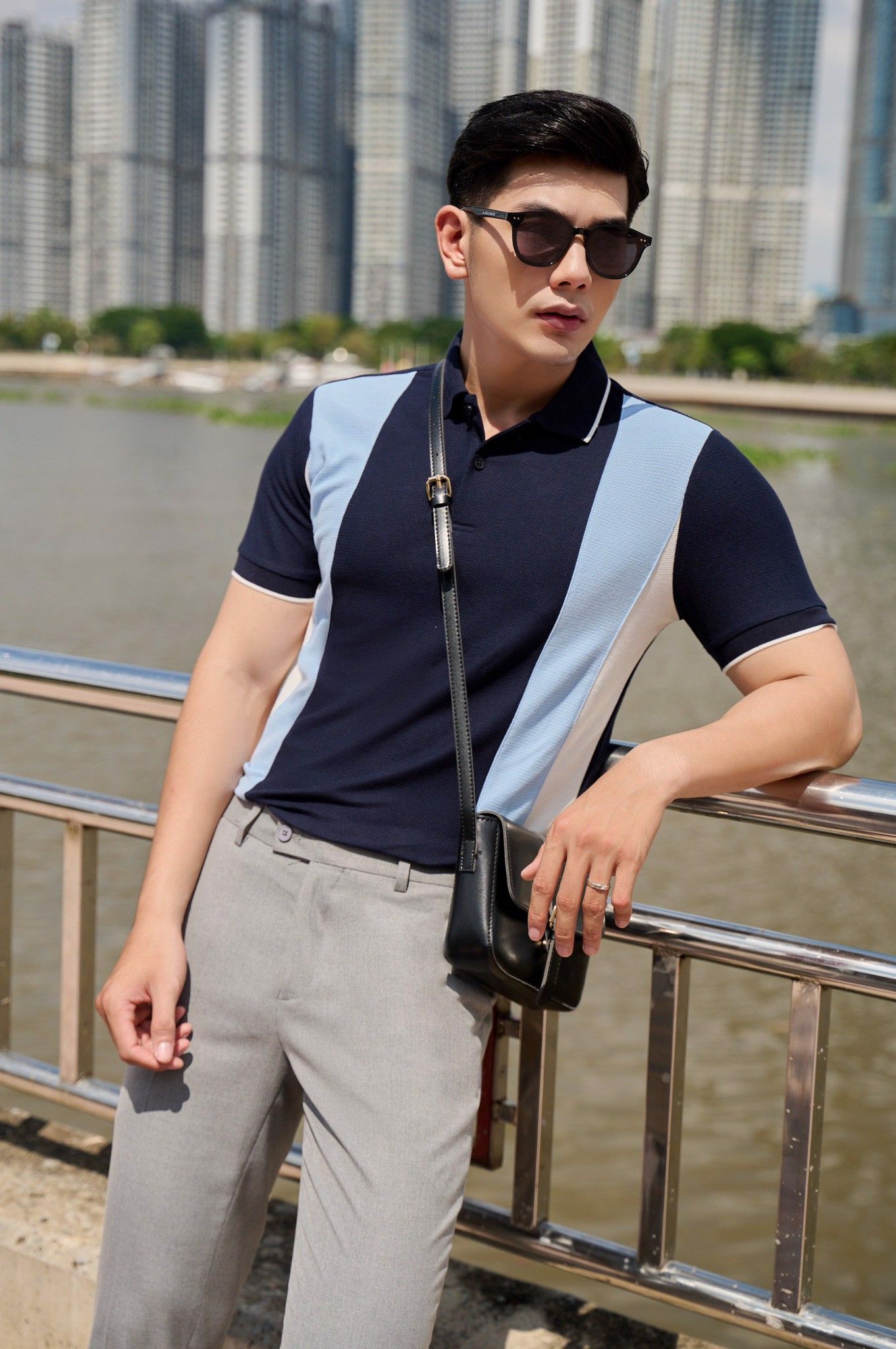  POLO NAM 8826-CỔ ĐEN 