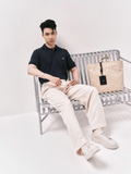  POLO NAM FORM RỘNG PP001-XANH ĐEN 