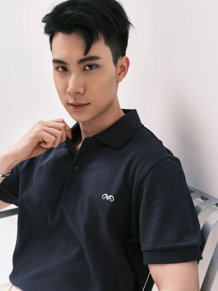 POLO NAM FORM RỘNG PP001-XANH ĐEN 