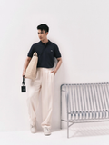  POLO NAM FORM RỘNG PP001-XANH ĐEN 