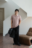  POLO NAM PP002-HỒNG CHỈ KEM NGỰC 