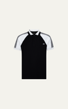  POLO NAM PP003-REGULAR FIT ĐEN VAI XÁM 