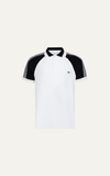  POLO NAM PP003-REGULAR FIT TRẮNG VAI XÁM 