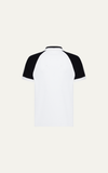  POLO NAM PP003-REGULAR FIT TRẮNG VAI XÁM 