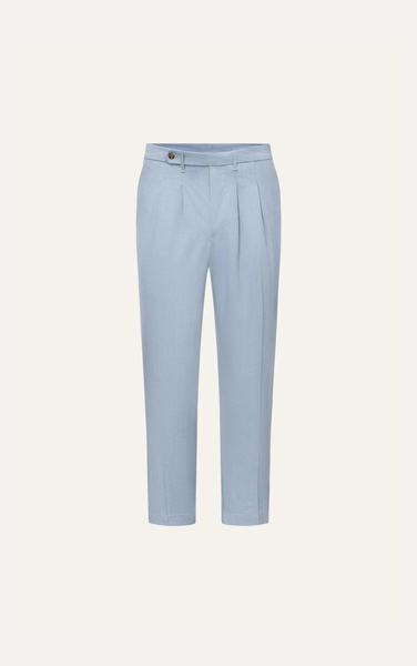  QUẦN TÂY NAM P003-SLIM FIT XANH DƯƠNG CHỈ TRẮNG 