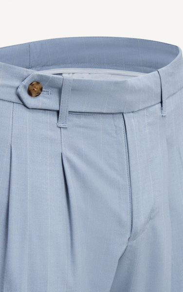  QUẦN TÂY NAM P003-SLIM FIT XANH DƯƠNG CHỈ TRẮNG 