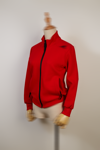  KHOÁC NỮ THUN 9901-ĐỎ CAM 