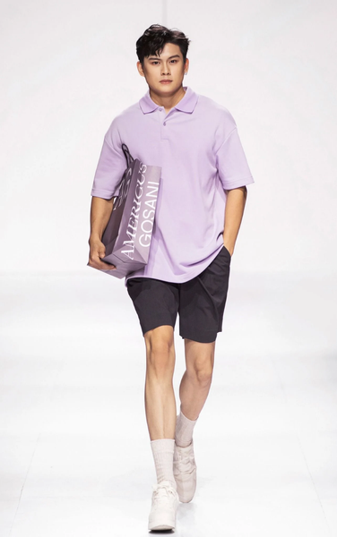  POLO NAM FORM RỘNG S002-TÍM PP 