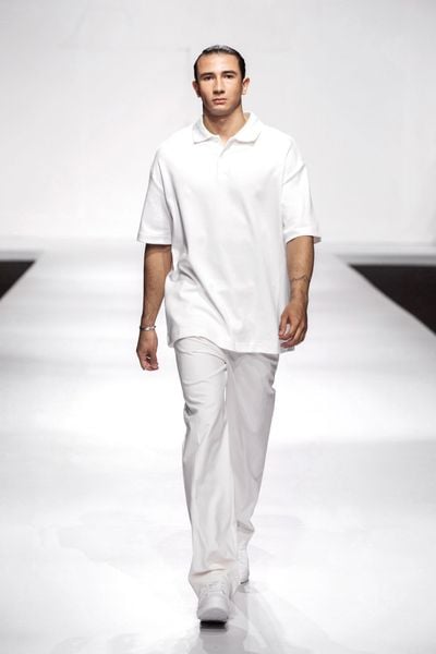  POLO NAM FORM RỘNG S003-TRẮNG 